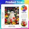 Halloween Paint by Numbers Kit for Adults – Ghost Design DIY Canvas Painting Set – Adult Paint by Number Kit for Gifts, Home Decor, and Wall Art, 16x20 Inch